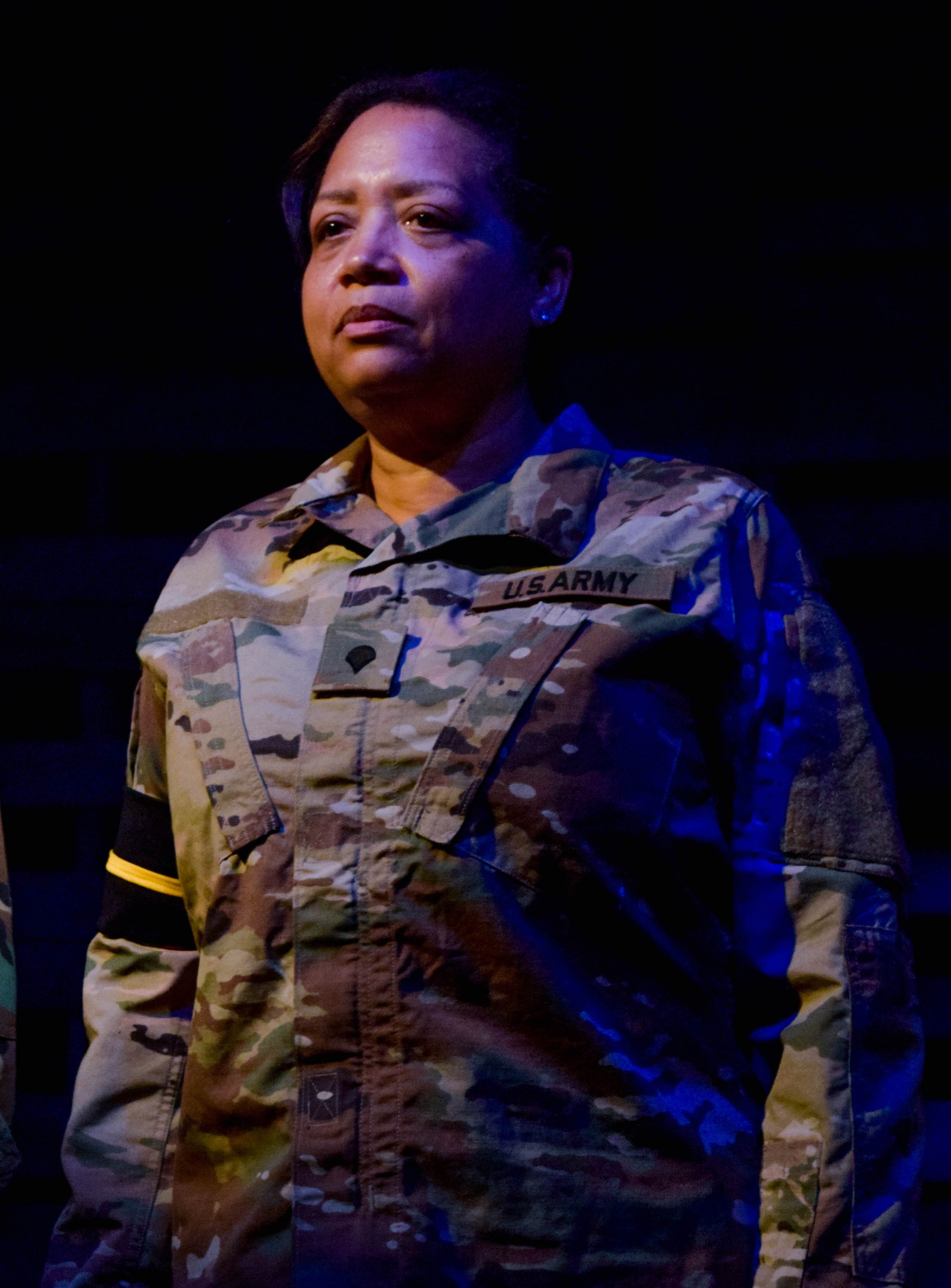 (L-R) Judy Welch in a performance of Marching On at The Wallis. PHOTO CREDIT: Nate Albus